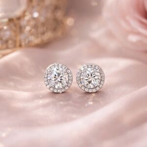 💎 1 Carat Moissanite Stud Earrings – S925 Sterling Silver – D Color ✨ NEW
